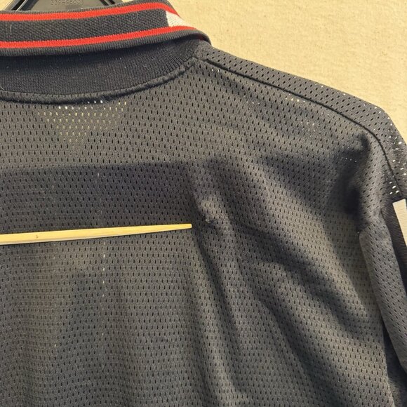 Vintage Retro 90s Nike Mesh Shirt Half Zip Collared Light Large - Picture 8 of 10